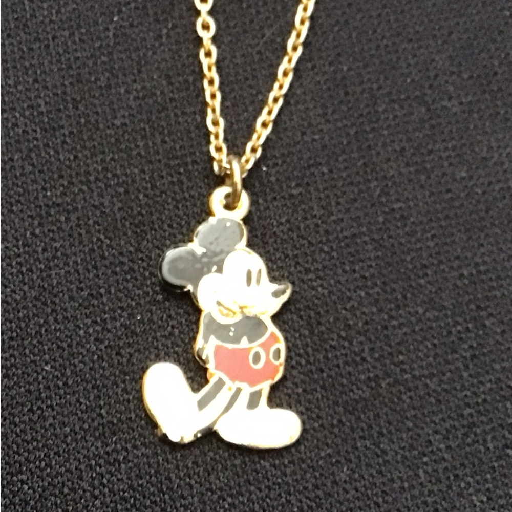 Disney Mickey Mouse Gold Necklace